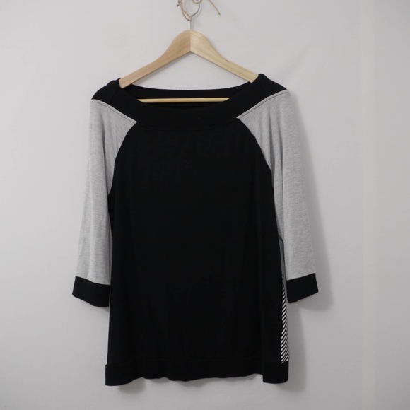 Tribal 3/4 Sleeve Boat Neck Shirt Size S - Picture 2 of 10